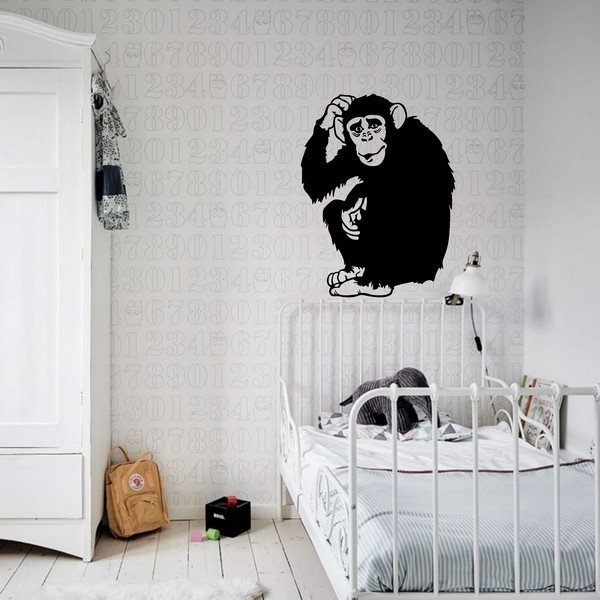 Exemple de stickers muraux: Chimpanz